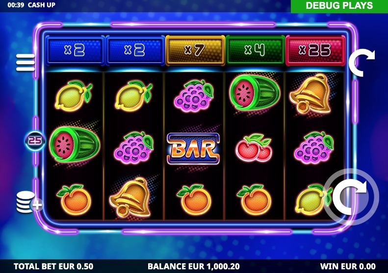Cash Up slot gameplay